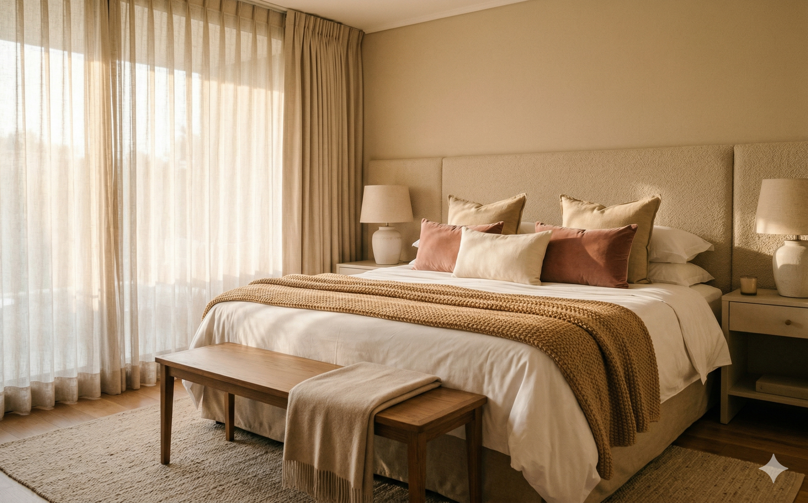 Habitacion de hotel premium con diseno contemporaneo y acabados de calidad